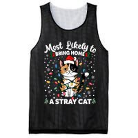 Most Likely To Bring Home A Stray Cat Matching Christmas Mesh Reversible Basketball Jersey Tank