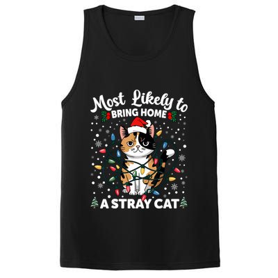 Most Likely To Bring Home A Stray Cat Matching Christmas PosiCharge Competitor Tank