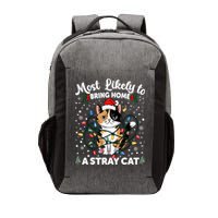 Most Likely To Bring Home A Stray Cat Matching Christmas Vector Backpack