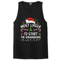 Most Likely To Start All The Shenanigans Family Xmas Holiday PosiCharge Competitor Tank