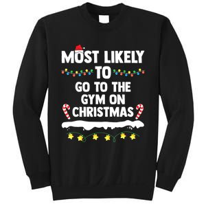 Most Likely To Go To The Gym On Christmas Family Matching Sweatshirt