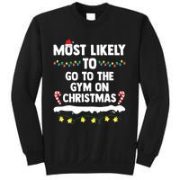 Most Likely To Go To The Gym On Christmas Family Matching Sweatshirt