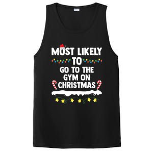 Most Likely To Go To The Gym On Christmas Family Matching PosiCharge Competitor Tank