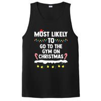 Most Likely To Go To The Gym On Christmas Family Matching PosiCharge Competitor Tank