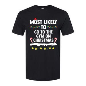 Most Likely To Go To The Gym On Christmas Family Matching Softstyle CVC T-Shirt