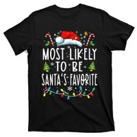 Most Likely To Be SantaS Favorite Matching Christmas T-Shirt