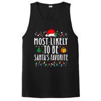 Most Likely To Be SantaS Favorite Funny Family Christmas PosiCharge Competitor Tank