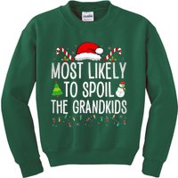 Most Likely To Spoil The Grand Funny Christmas Grandma  Kids Sweatshirt