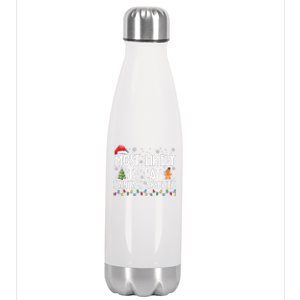 Most Likely To Eat Santas Cookies Funny Christmas Stainless Steel Insulated Water Bottle