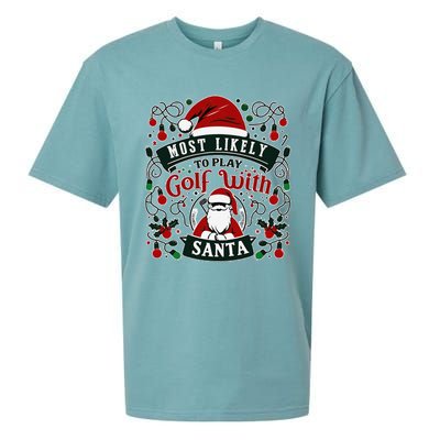 Most Likely To Christmas Funny Family Matching Ltsp Sueded Cloud Jersey T-Shirt