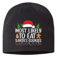 Most Likely To Eat Santas Cookies Christmas Family Matching Sustainable Beanie