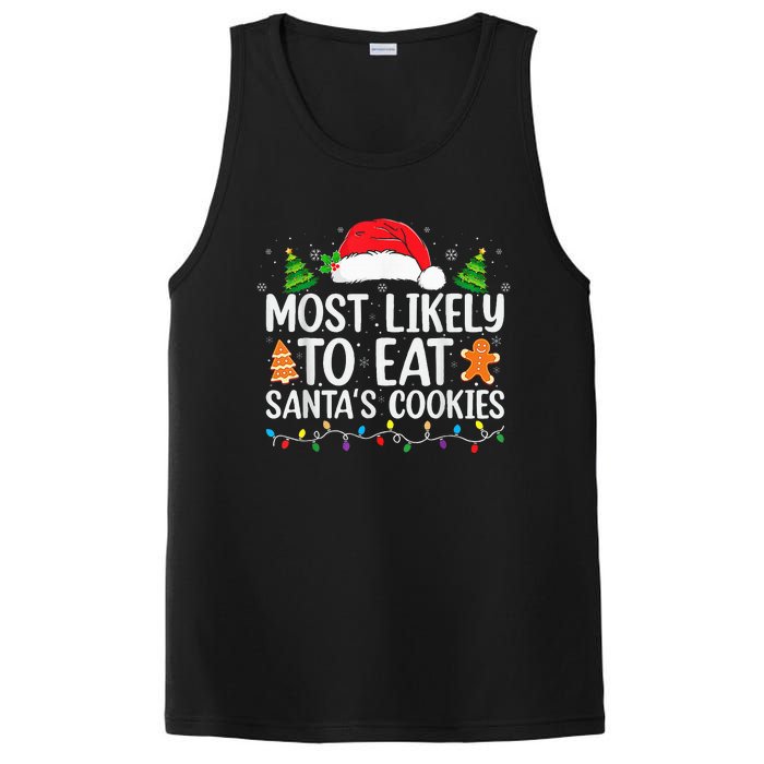 Most Likely To Eat Santas Cookies Christmas Family Matching PosiCharge Competitor Tank