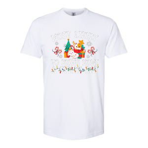 Most Likely To Bring Home A Stray Cat Matching Christmas Softstyle CVC T-Shirt