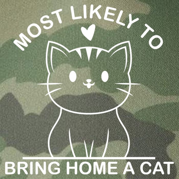 Most Likely To Bring Home A Cat Funny Legacy Tie Dye Trucker Hat
