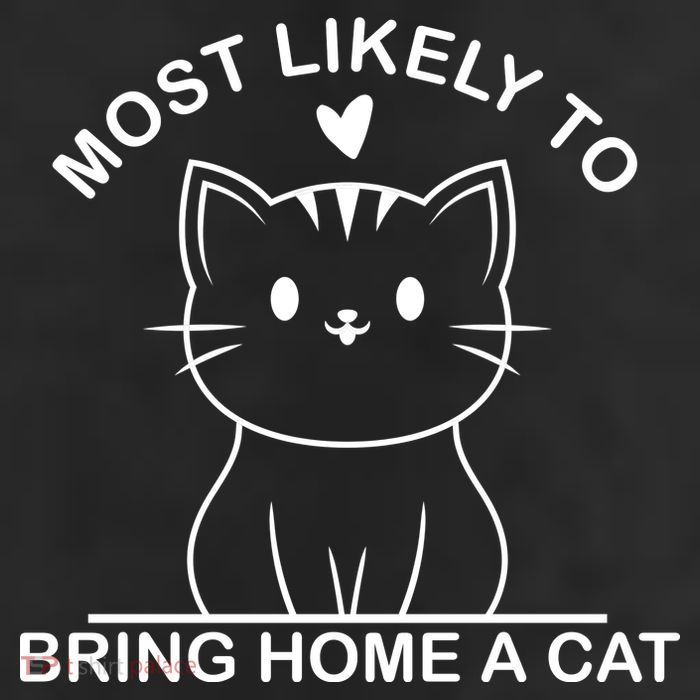 Most Likely To Bring Home A Cat Funny 25L Jumbo Tote