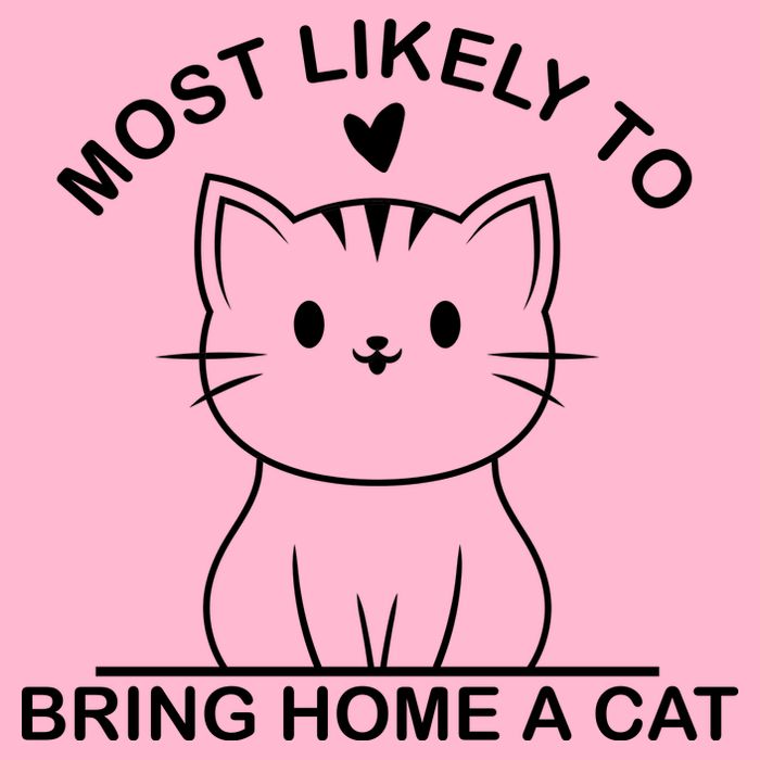 Most Likely To Bring Home A Cat Funny Baby Bodysuit