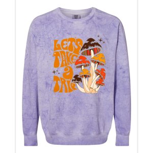 Mushroom Lets Take A Trie Colorblast Crewneck Sweatshirt