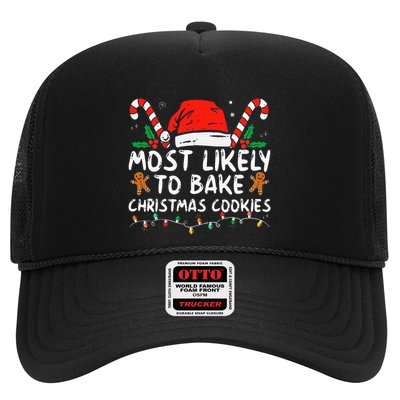 Most Likely To Bake Christmas Cookies Funny Baker Christmas Trucker Hat