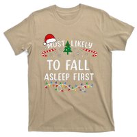 Most Likely To Fall Asleep First Family Matching Christmas T-Shirt