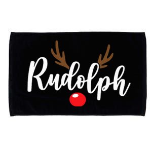 Most Likely To Try Ride Rudolph Funny Couples Christmas Microfiber Hand Towel