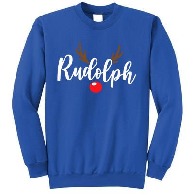 Most Likely To Try Ride Rudolph Funny Couples Christmas Sweatshirt