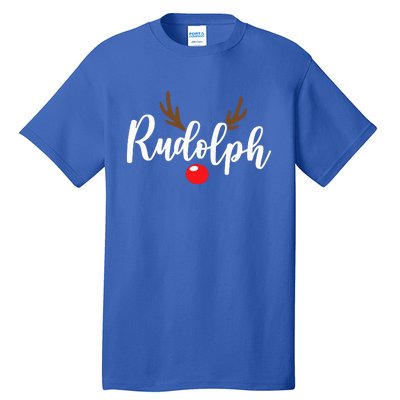 Most Likely To Try Ride Rudolph Funny Couples Christmas Tall T-Shirt