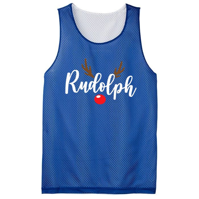 Most Likely To Try Ride Rudolph Funny Couples Christmas Mesh Reversible Basketball Jersey Tank