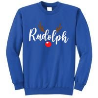 Most Likely To Try Ride Rudolph Funny Couples Christmas Tall Sweatshirt