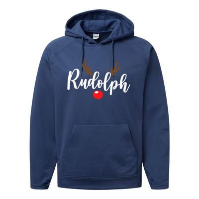 Most Likely To Try Ride Rudolph Funny Couples Christmas Performance Fleece Hoodie