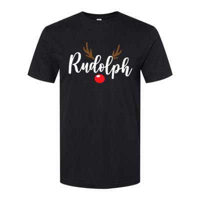 Most Likely To Try Ride Rudolph Funny Couples Christmas Softstyle CVC T-Shirt