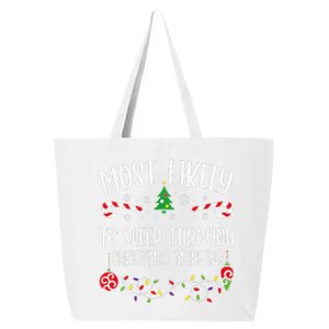 Most Likely To Sleep Through Christmas Morning Funny Christmas Family Matching 25L Jumbo Tote