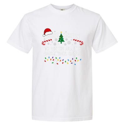 Most Likely To Watch All The Basketball Games Christmas Xmas Garment-Dyed Heavyweight T-Shirt