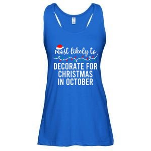 Most Likely To Christmas Gift Matching Family Pajamas Funny Gift Ladies Essential Flowy Tank