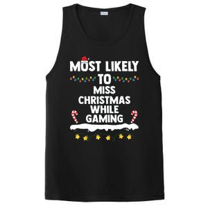 Most Likely To Miss Christmas While Gaming Family Christmas PosiCharge Competitor Tank