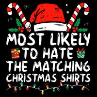 Most Likely To Hate Matching Christmas Funny Family Matching Sustainable Bucket Hat