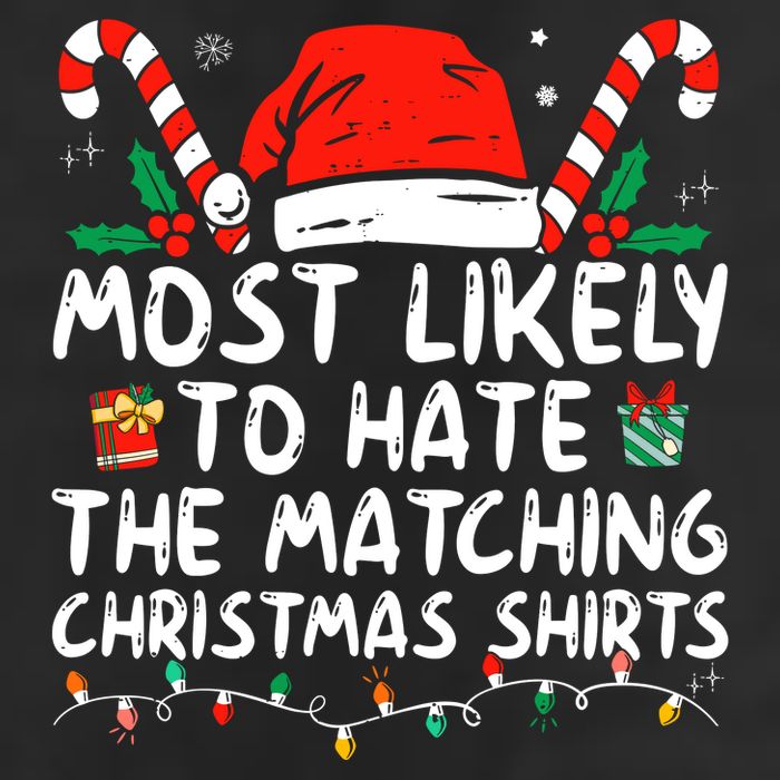 Most Likely To Hate Matching Christmas Funny Family Matching 25L Jumbo Tote