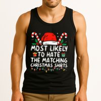 Most Likely To Hate Matching Christmas Funny Family Matching Tank Top