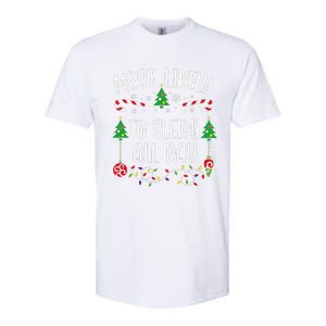 Most Likely To Sleigh All Day Funny Christmas Family Matching Cute Christmas F Softstyle CVC T-Shirt