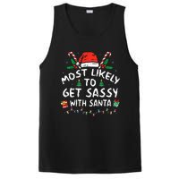 Most Likely To Get Sassy With Santa Christmas Matching PosiCharge Competitor Tank