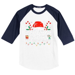 Most Likely To Start The Shenanigans Christmas Family Baseball Sleeve Shirt