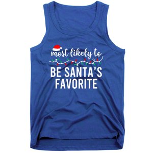 Most Likely To Christmas Gift Matching Family Pajamas Funny Meaningful Gift Tank Top