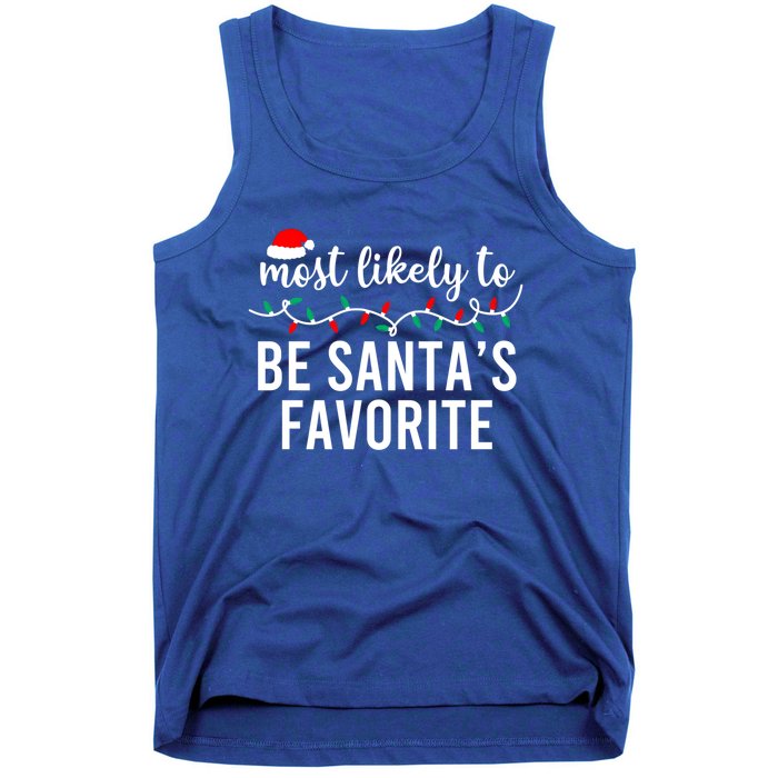 Most Likely To Christmas Gift Matching Family Pajamas Funny Meaningful Gift Tank Top