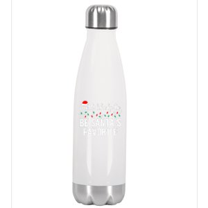 Most Likely To Christmas Gift Matching Family Pajamas Funny Meaningful Gift Stainless Steel Insulated Water Bottle