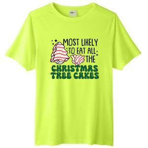 Most Likely To Eat All The Christmas Tree Cake Gift Tall Fusion ChromaSoft Performance T-Shirt