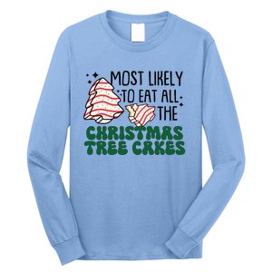 Most Likely To Eat All The Christmas Tree Cake Gift Long Sleeve Shirt