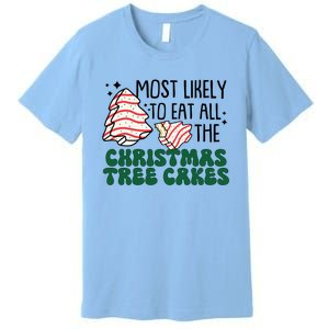 Most Likely To Eat All The Christmas Tree Cake Gift Premium T-Shirt