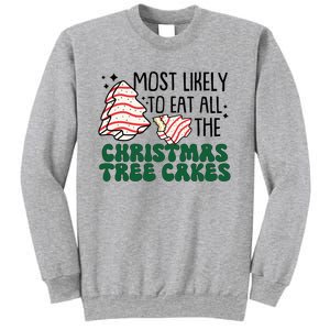 Most Likely To Eat All The Christmas Tree Cake Gift Sweatshirt