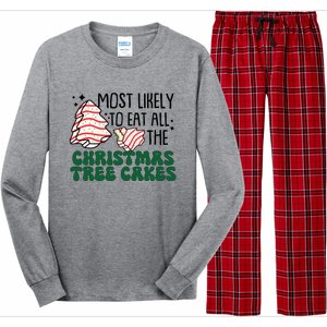 Most Likely To Eat All The Christmas Tree Cake Gift Long Sleeve Pajama Set