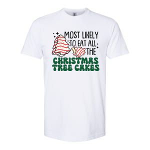 Most Likely To Eat All The Christmas Tree Cake Gift Softstyle CVC T-Shirt