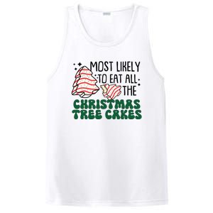 Most Likely To Eat All The Christmas Tree Cake Gift PosiCharge Competitor Tank